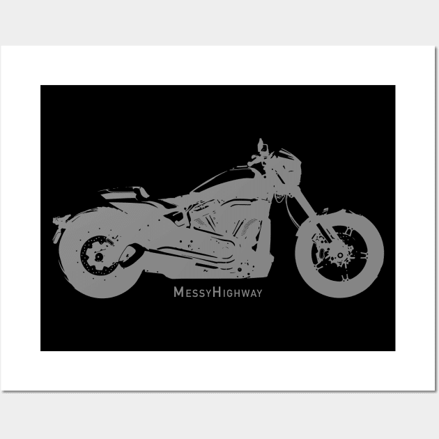 Harley FXDR 114 19, shadow Wall Art by MessyHighway